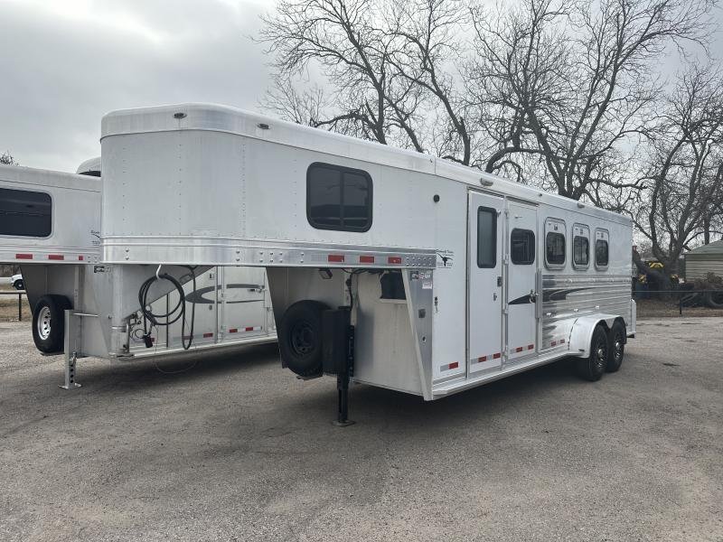 2004_Cherokee_Trailers_4H_GN_4DR_Horse_Trailer_ACskMae8z49s.jpg 2004 Cherokee Trailers 4H GN Horse Trailer - Image 1