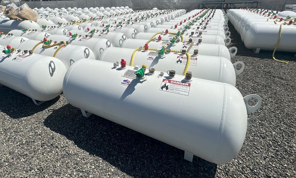 New-250-Gallon-Horizontal-Propane-Tank.jpg Buy 250 Gallon Horizontal Above Ground Propane Tanks Online - Image 1