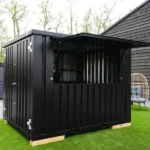 Flat Pack Container 3×2 Xl Meters Black Ral 9005